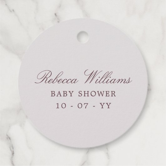 Franse Stack van Macarons in krans bedankt Bedankjes Labels (Achterkant)