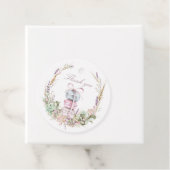 Franse Stack van Macarons in krans bedankt Bedankjes Labels (In situ)