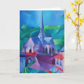 Franse stad met kerkelijke schilderijen kaart (Gele Bloem)