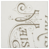 Franse Stad Names Paris Sepia Stof (Swatch)