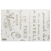 Franse Stad Names Paris Sepia Stof (Fat Quarter)