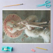  Franse standaard poedel roze decoupage Tissuepapier (Craft)