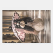 franse standaardpoedel Mode baan decoupage Inpakpapier Vel (Voorkant 3)