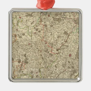 Franse stedelijke gebieden metalen ornament