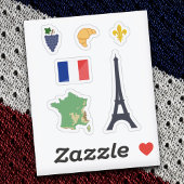 Franse Stickers set