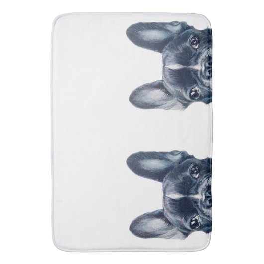 Franse stierenbadmat badmat (Voorkant Verticaal)