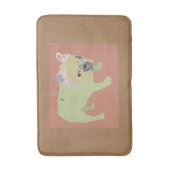 franse stierenhond , badmat (Voorkant Verticaal)