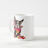 Franse stierenhond en Snoep Koffiemok (Voorkant links)