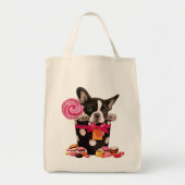 Franse stierenhond en Snoep Tote Bag (Voorkant)