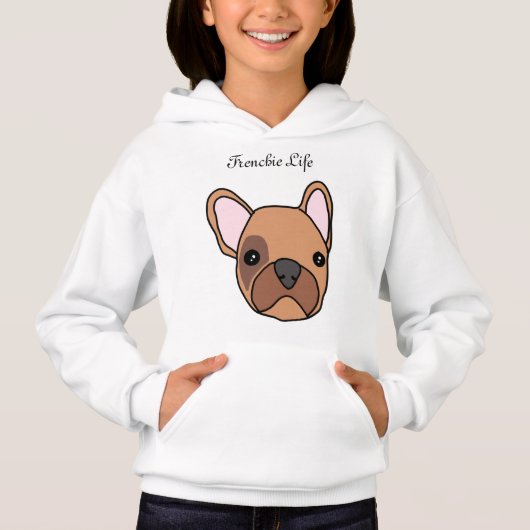 franse stierenhond hoodie (Voorkant)