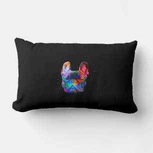 franse stierenhond kleurig kunstcadeau kussen