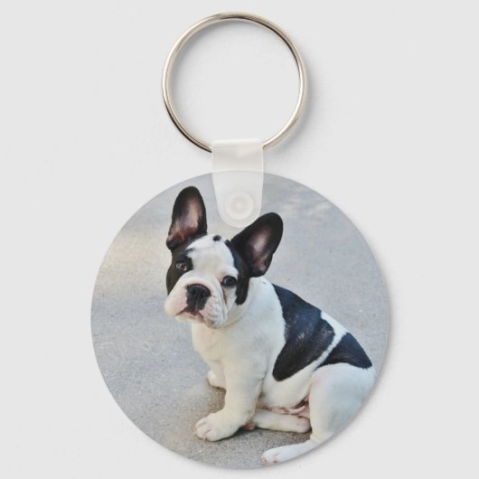franse stierenhond sleutelhanger (Voorkant)