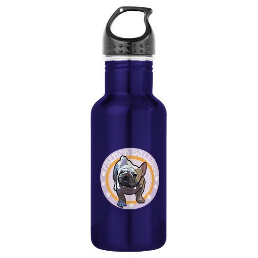 Franse stierenhond waterfles (Voorkant)