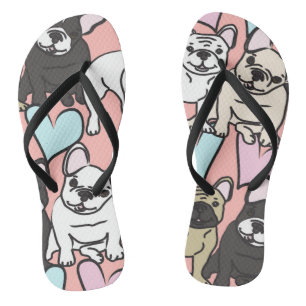 franse stierenhonden teenslippers