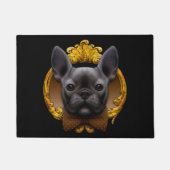 Franse stierenhondschildering, blauw deurmat (Voorkant)