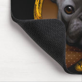 Franse stierenhondschildering, blauw muismat (Hoek)