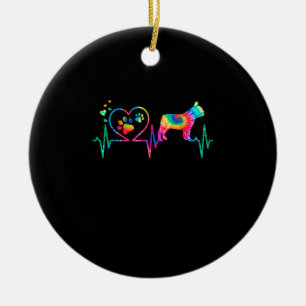 franse stierenhondshond dye cadeau keramisch ornament