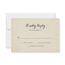  Franse stijl bruiloft RSVP