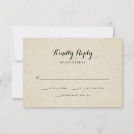  Franse stijl bruiloft RSVP