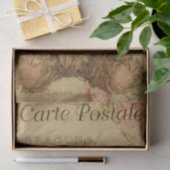 Franse stijl Carte Postale Teddy Bear Tissuepapier (Geschenk)