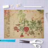 Franse stijl Carte Postale Wildbloemen Tissuepapier (Craft)