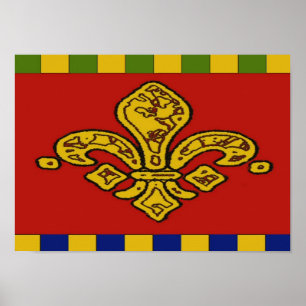Franse stijl Fleur De Lis Poster