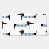 Franse stijl hond, cartoon. Case-Mate iPhone case (Achterkant (horizontaal))