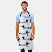 Franse stijl hond, cartoon. schort (Gedragen)