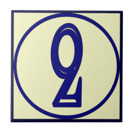 Franse stijl huisnummers 2 tegeltje