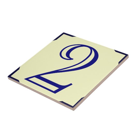 Franse stijl huisnummers 2, tekst bewerken tegeltje (Zijkant)