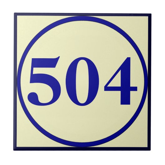 Franse stijl huisnummers personaliseren nummer Cer Tegeltje (Voorkant)