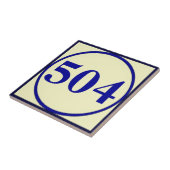 Franse stijl huisnummers personaliseren nummer Cer Tegeltje (Zijkant)