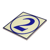 Franse stijl huisnummers personaliseren nummer tegeltje (Zijkant)