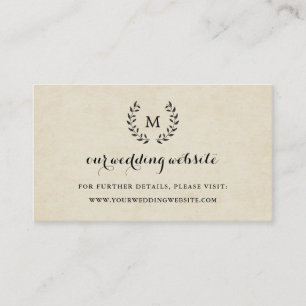  Franse stijl krans bruiloft website invoegen Informatiekaartje