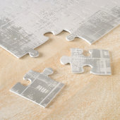 Franse stijl shabby chic Klok Rozen Bird Legpuzzel (Zijkant)