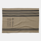 Franse stijl Stripe Burap gepersonaliseerde keuken Theedoek (Horizontaal)