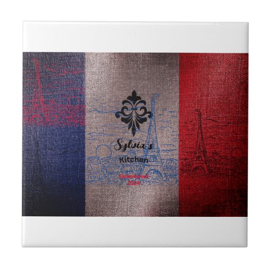 Franse stijl tegeltje (Voorkant)