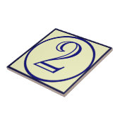 Franse stijlhuisnummers keramische Tegel Tegeltje (Zijkant)