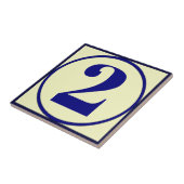 Franse stijlhuisnummers keramische Tegel Tegeltje (Zijkant)