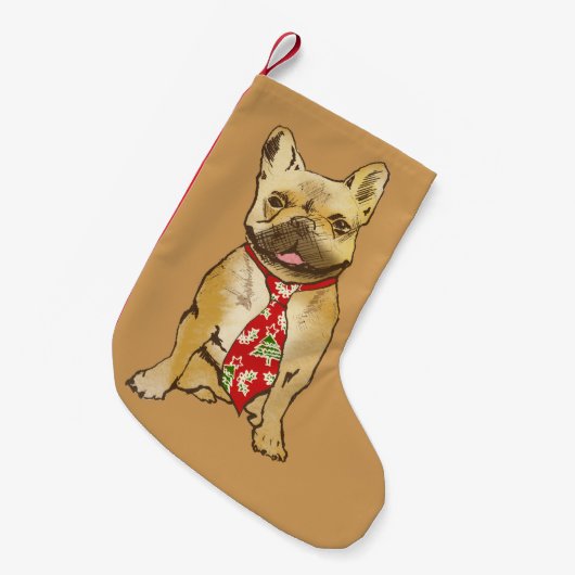 Franse Stocking Kleine Kerstsok (Voorkant (Hangend))