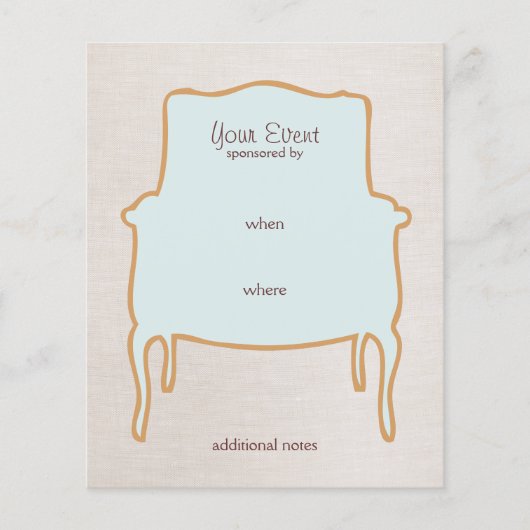 Franse stoel flyer (Voorkant)