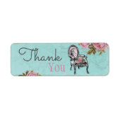 Franse stoel op Aqua Label (Voorkant)