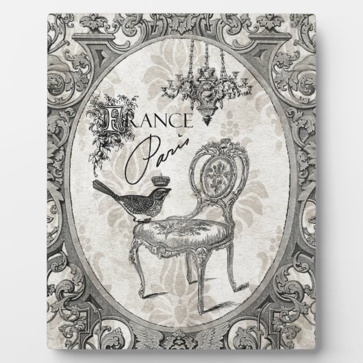  Franse stoelplaque Fotoplaat (Voorkant)