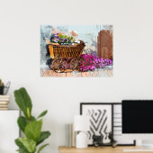 Franse Straat Cart in de Elzas Poster (Thuiskantoor)