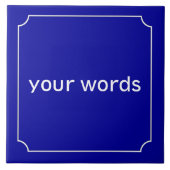 Franse straatnaam tegeltje (Voorkant)