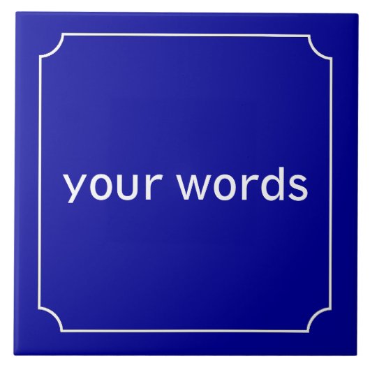 Franse straatnaam tegeltje (Voorkant)