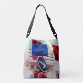 Franse straatsignalering crossbody tas (Achterkant)