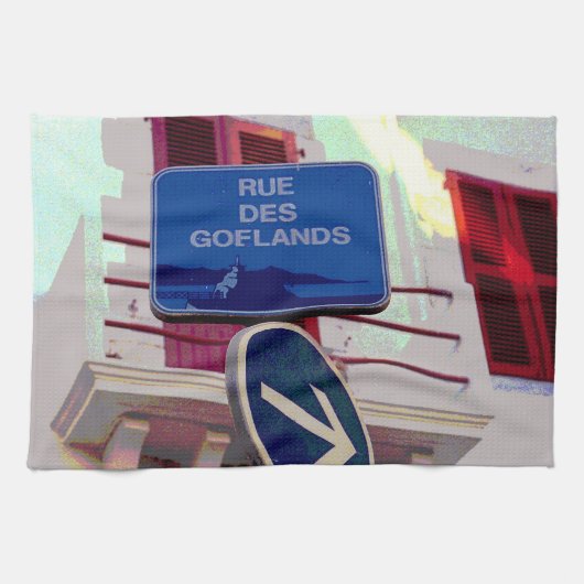 Franse straatsignalering theedoek (Horizontaal)