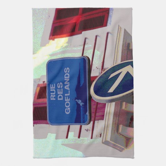 Franse straatsignalering theedoek (Verticaal)