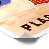 Franse stranden Poster voor oldtimers (Hoek)